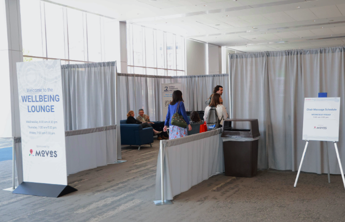 Outside of the Wellbeing Lounge