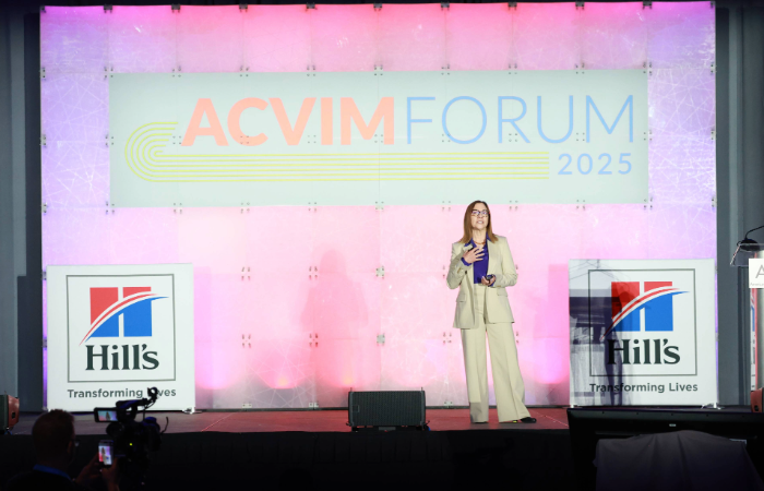 Keynote speaker on stage